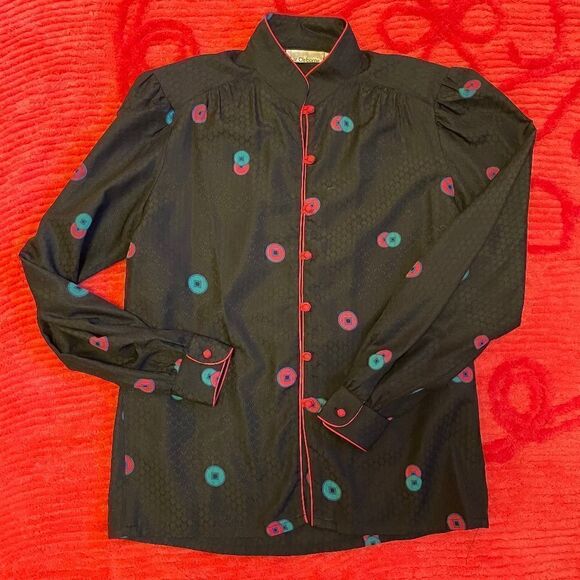 Vintage Liz Claibourne 8 retro blouse - Picture 4 of 5